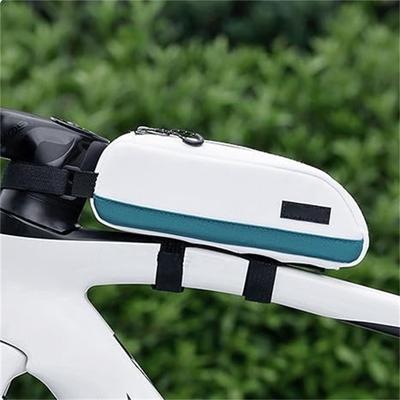 Mountain & Road Bike Storage Bag – Front Beam Tube Bag with Mobile Phone Pocket, Cycling Gear for Outdoor Riding
