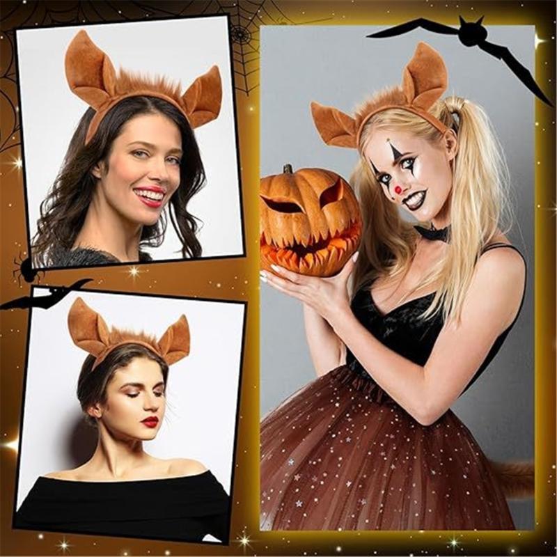 3Pcs Horse Role Play Costume Set For Halloween Parties And Cosplay Event Practical Polyester Fabric Role Play Outfit