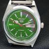 JAPAN VINTAGE REFURBISHED SEIKO 5 AUTOMATIC 6309A MENS GREEN WATCH a440881-4 Sk-a440881
