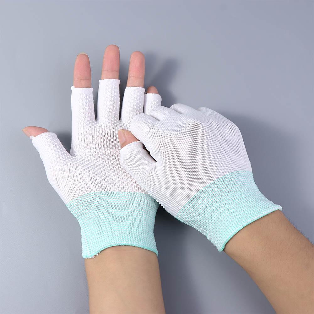 Ice Cool Open/Half Fingers Nylon Anti-Slip Cycling Gloves Fishing Gloves Sport Fishing Accessories