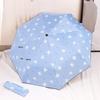 Stylish Cartoon Folding Umbrella: Sun & Rain Dual-Use with Thickened Black Glue for Summer Sun Protection
