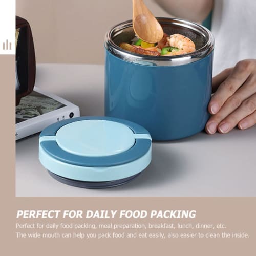 NUOLUX Soup Cup, Insulated Lunch Jar, Large Capacity (1000ml), Stylish and Cute, Airtight, Stainless Steel, Leak-Proof, Lightweight, Compact, Suitable