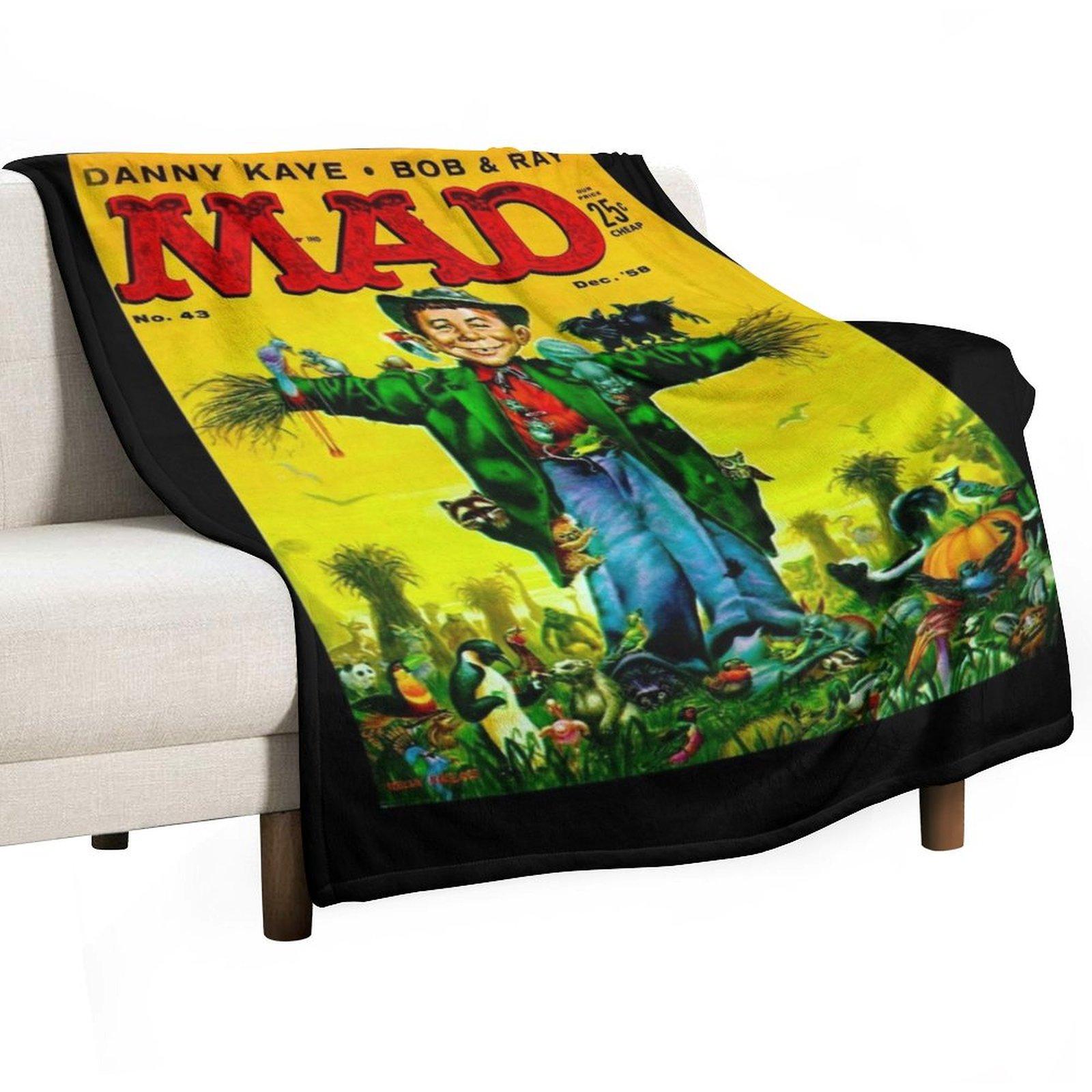 

IT S TRUE, A CLASSIC MAD MAGAZINE COVER ART!!! Throw Blanket decorative for sofa christmas decoration Blankets 30x40in
