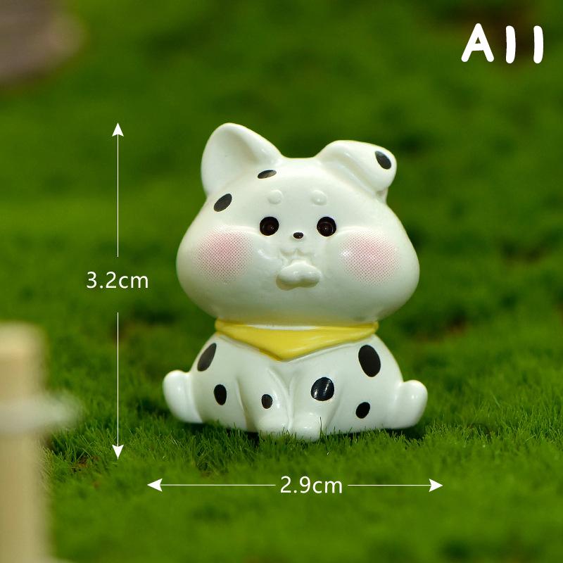 Cartoon Zodiac Color 3D Resin Doll Crafts Chinese Style Micro Landscape Bonsai Keychain Handbag Pendant Gift For Women