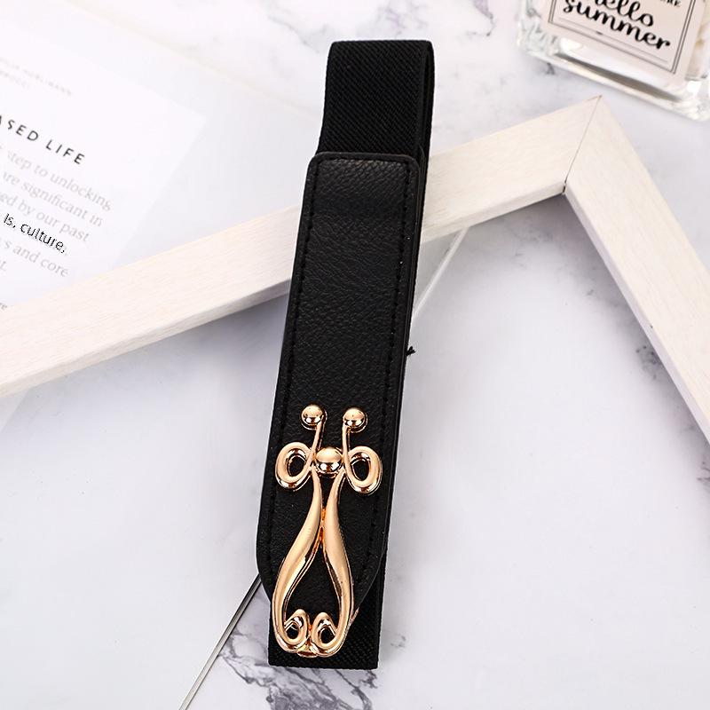 Korean Alloy Decorative All-Season Ladies Fashion Elastic Skirt Waist Belt