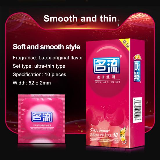 10 Stück Kondome mit körnigem Faden, ultradünn, verbesserte Empfindlichkeit, zuverlässiger Schutz, Kondome aus Latexmaterial