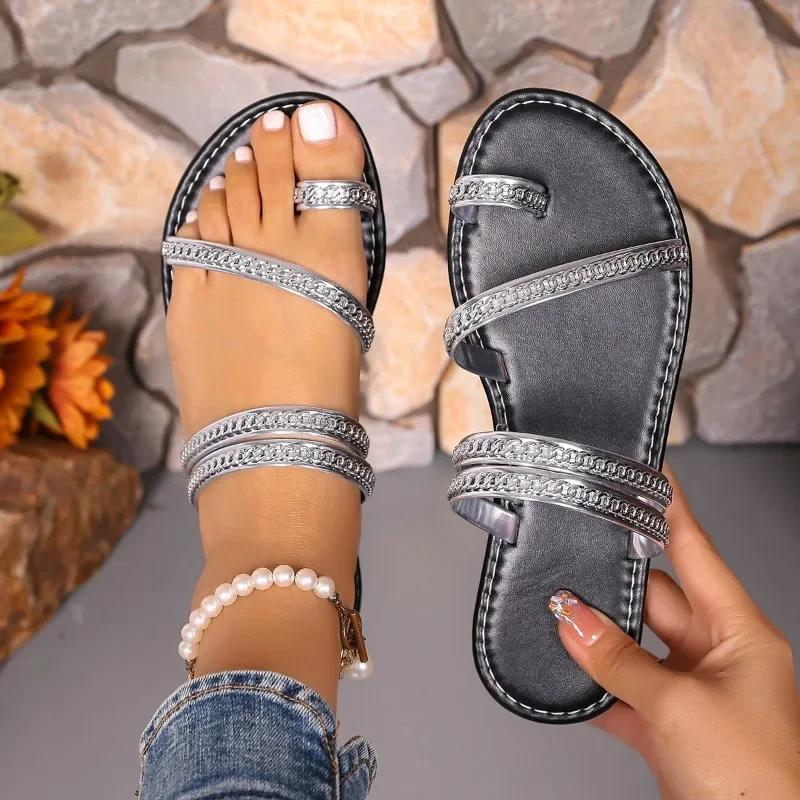 Fashion Ladies Shoes On Offer New Beach Casual Women's Slippers Fashion Plus Size Flip Flops Flat Daily Slipper Women Summer Best Seller