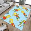 1pc Bart Simpson Fun Carpet for Playroom Bedroom Living Room Sofa Home Decor,kids Game Area Rug Non-slip Floor Mat Y72996