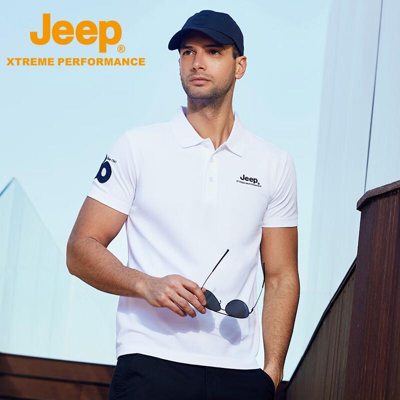 Jeep Men s Outdoor Casual Breathable Short Sleeve Polo Shirt 2XL