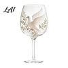 Spring Flower Theme Drinkware 3D Hummingbird Stemless Goblet Floral Pattern Elegant Decorative Glass Drinking Glasses for Tea Cup Garden Inspired