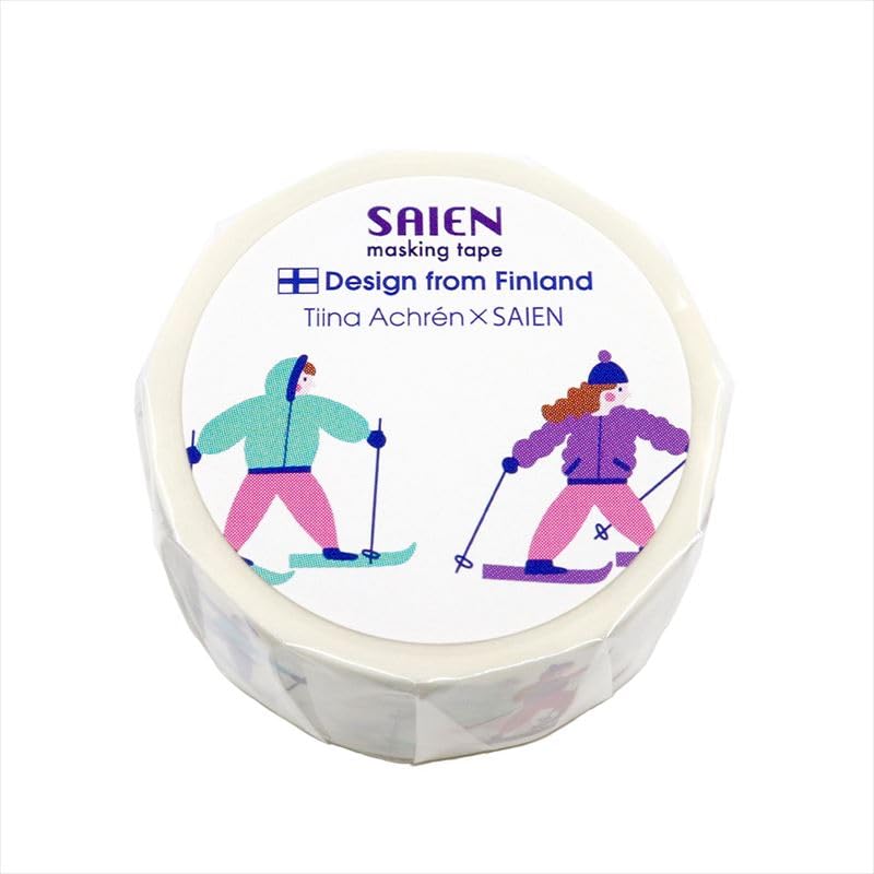 Made In Japan SAIEN Masking Tape Skiing 20mm X 5m Roll TR-4063