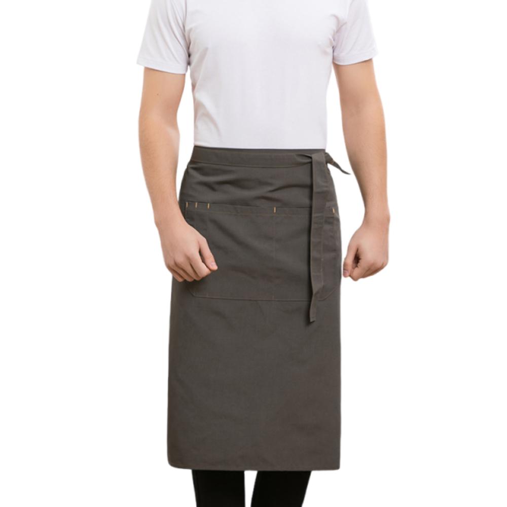 Antifouling Waiter Waist Apron Adjustable Chef Uniform Professional Half Apron Cafe