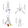 Crystal Beads Five-Pointed Star Hang Tags New Year Jewelry Making Tassels Shell Flower Pendant for Keychain Crafts
