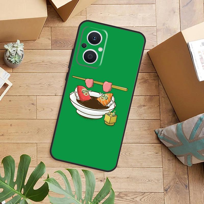 Japanese Sushi Food Phone Case For OPPO Reno 14 13 12 11 F 10 Pro 8T 8 Lite OPPO Find X9 X8 X6 X5 Pro Back Cover