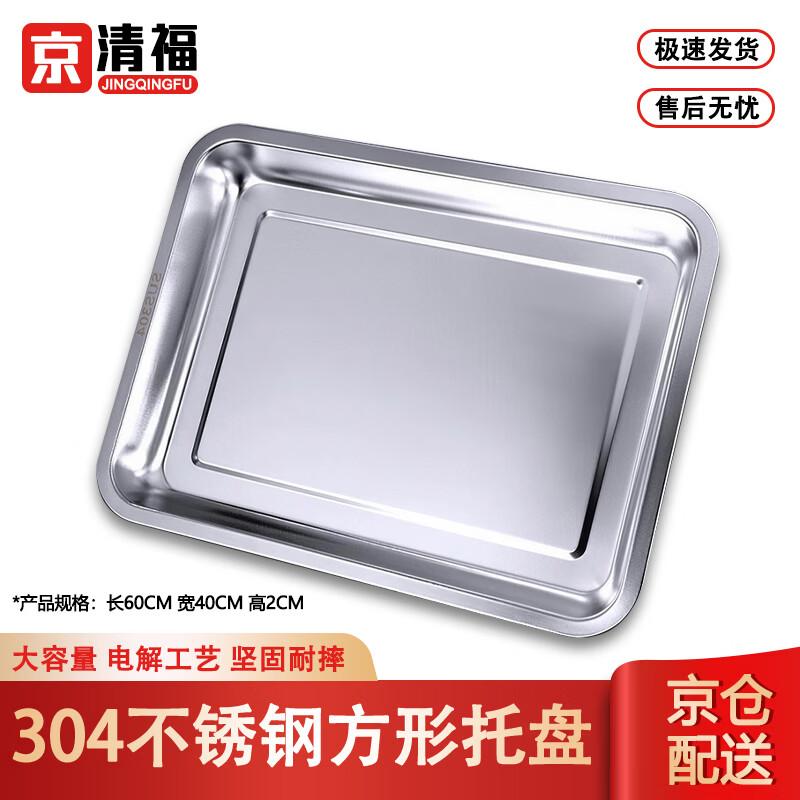 304 Stainless Steel Rectangular Serving Tray