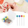 100pcs Flower Head Sewing Pins Flat Head Straight Quilting Pins for Sewing   Projects