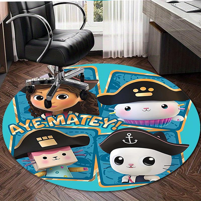 1pc Gaby's Bubble House3 Design Printed Area Round Carpet for Bedroom Living Room Home Decor Rugs Mat Non Slip Mat Rug for Bedside