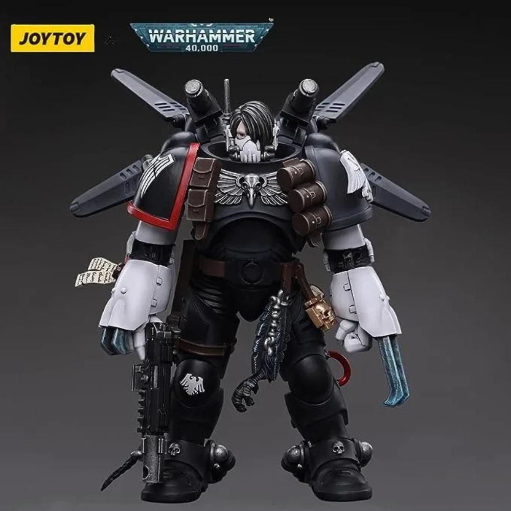 [AUF LAGER] JOYTOY Warhammer 40K 1/18 Actionfigur Raven Guard Chapter Master Kayvaan Shrike Anime Modell Spielzeug