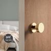 Versteckter Minimalistischer Weißer Runder Türgriff für Schlafzimmer
