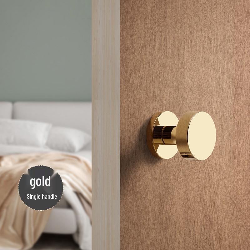 Versteckter Minimalistischer Weißer Runder Türgriff für Schlafzimmer