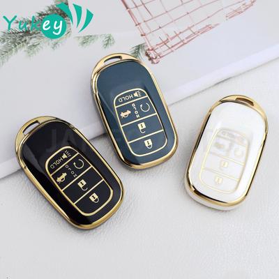 TPU 5 Buttons Car Key Case Cover For Honda Civic Accord Pilot CRV Freed Vezel HRV 2021 2022 Protection Fob Accessories