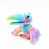 3D Printing Open-Billed Parrot Toy Creative Fun Wings Fully Joints Movable Toy Model Simulation Bird Desktop Ornaments Gift