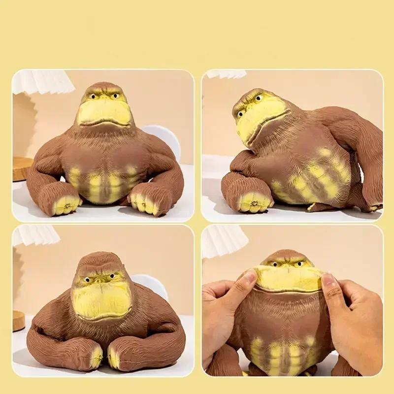 Sand Squishy Monkey Antistress Rubber Stretchable Giant Orangutan Indestructible Elastic Gorilla Doll Decompression Monkey Toy