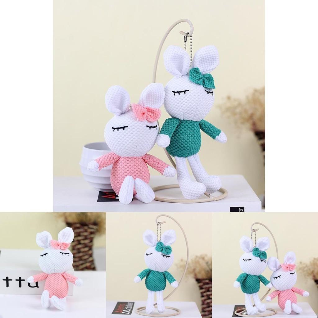 Entzückendes Mini-Häschen-Plüschtier mit weichem Kurzplüsch und Baumwollfüllung