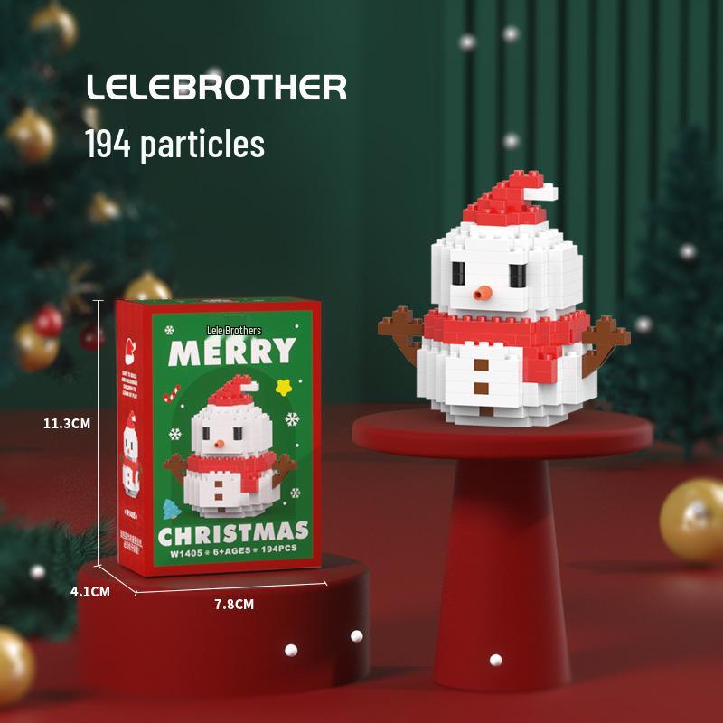 Christmas Building Block Toys: Compatible with Lego—Santa Claus, Christmas Tree for Kids