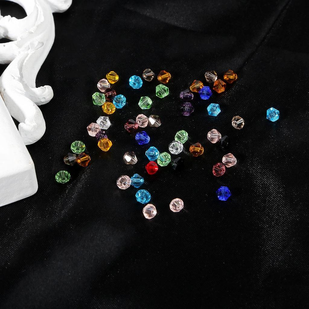 4mm Rhombus Glass Crystal Beads for DIY Jewelry Making