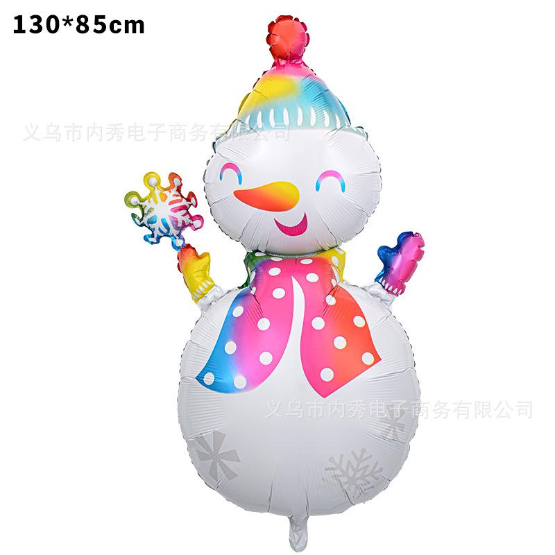 Christmas Balloons Special-Shaped Aluminum Film Balloons Santa Claus Merry Christmas Arrangements Christmas Eve Decorations
