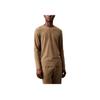 Slim Fit Breathable Comfortable Crew Neck Long Sleeve Pajama Top Men Tops Olive NM2446-211