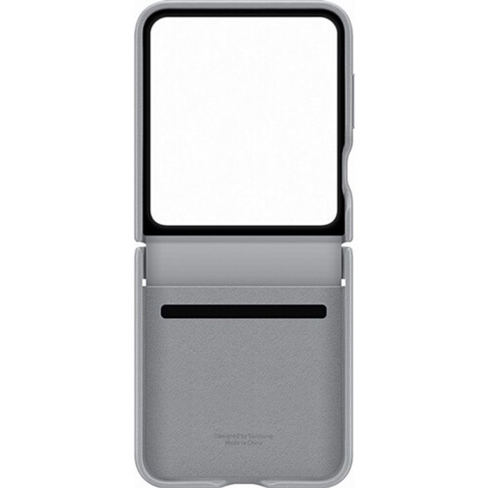 Case - Kindsuit - Galaxy Z Flip 6 - Genuine Leather - Grey - Flexible