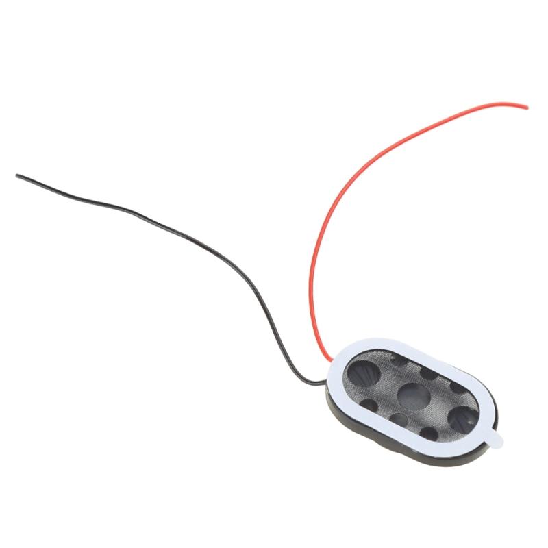Pack of 2pcs Portable Speaker Mini Audio 2415 8ohm 1W Loudspeaker with Cable Black for Notebook DIY Modification