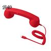 Vintage Style Handset Retro Phone for Mobile Phones, Type-C Wired Handheld Unique Gadget Calls Cell Receiver with Microphone Calls, Meetings,