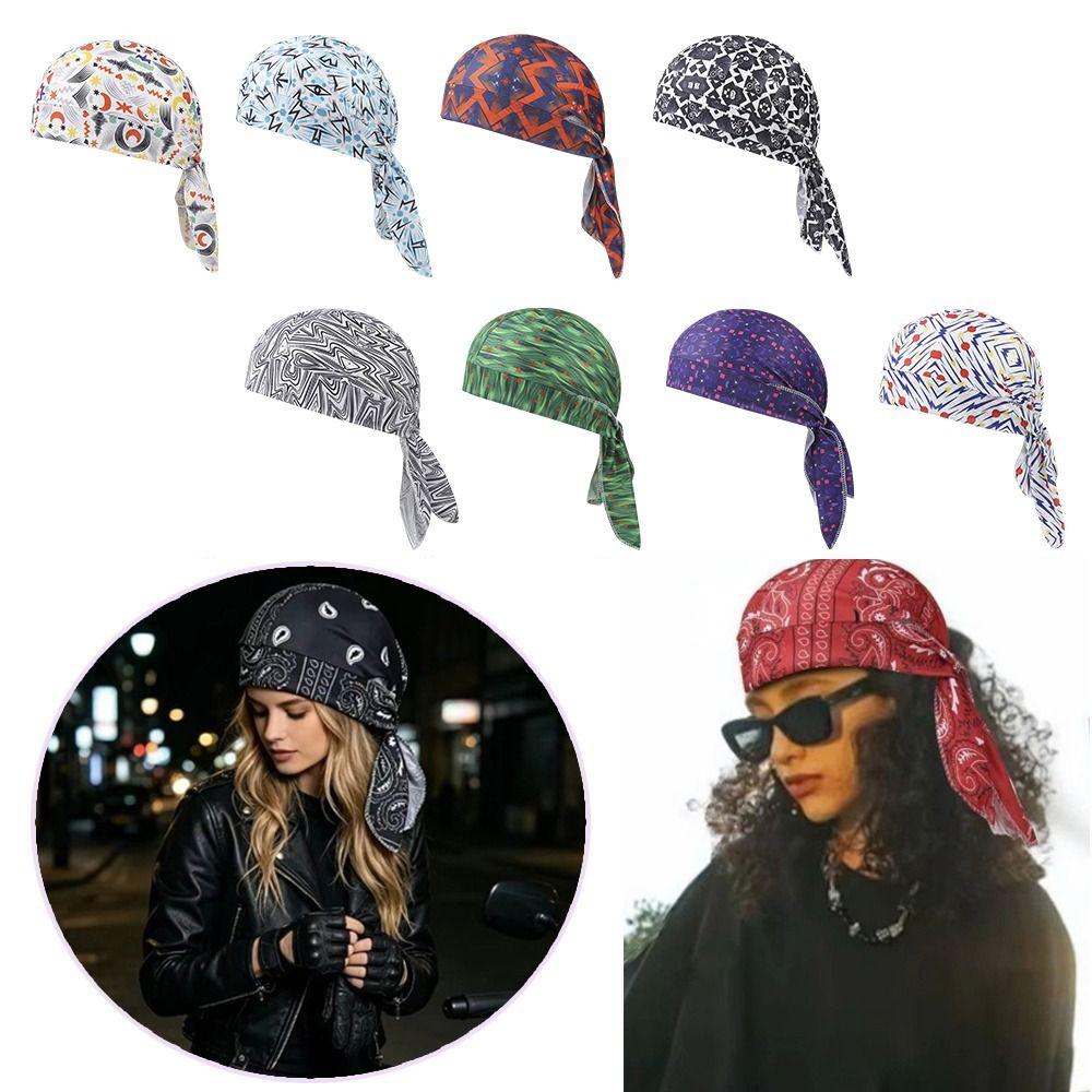 Quick Dry Bandana Headscarf Paisley Print Cycling Head Wrap Fashion Accessory Hijab Caps Sports