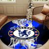 Football Club Emblem lion Round Rug for Livingroom,Bedroom, Palyroom, Chair Rug, Area rug, Circle Carpet, Large Size Fan Christmas gift