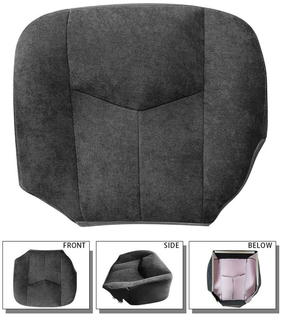 Dark Gray Cloth Driver Seat Bottom Cover for Toyota 2003-2006 Models