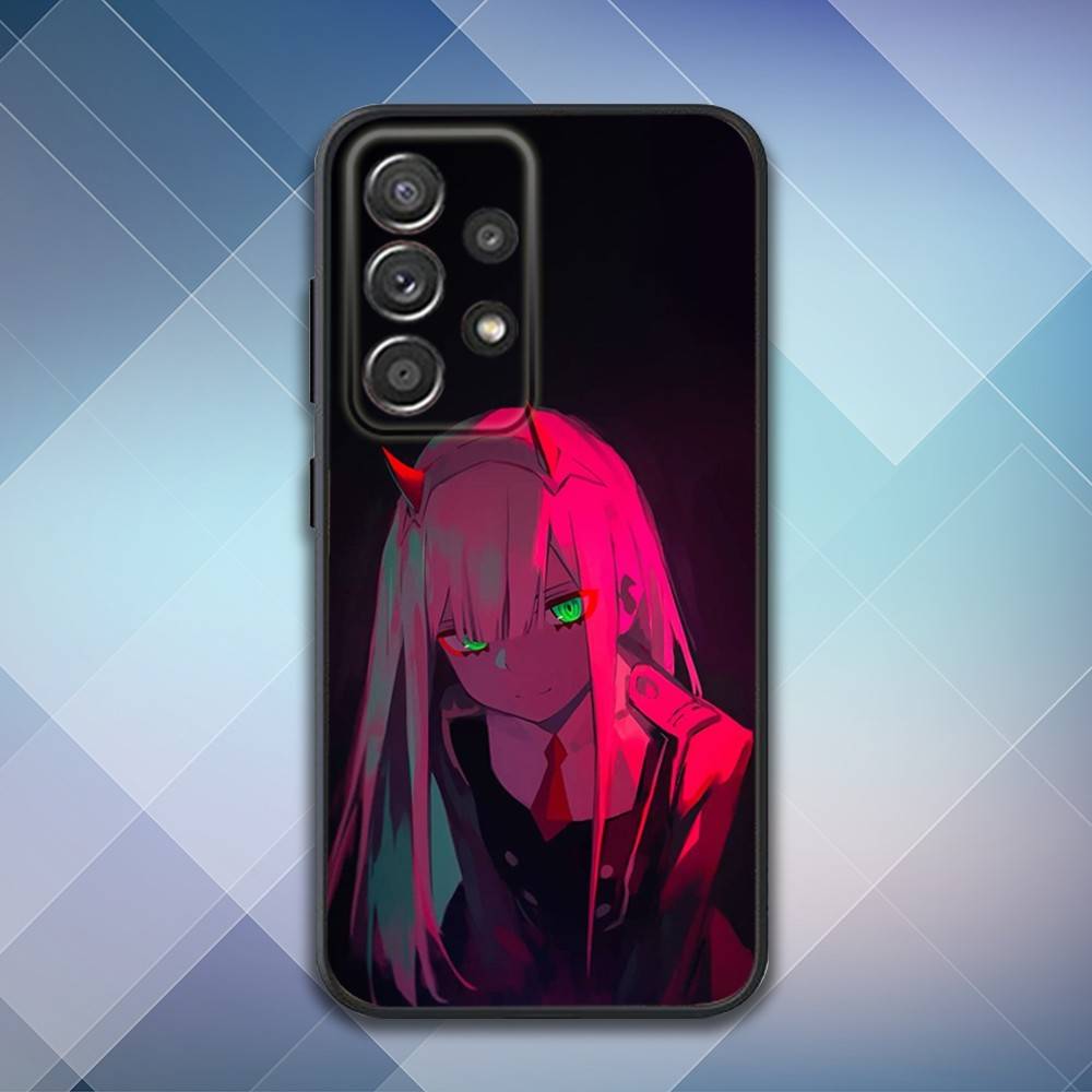 Zero Two Anime Handyhülle Für Samsung S25,S24,S21,S22,S23,S30,Ultra,S20,Plus,Fe,Lite,Note,10,9,5G Schwarze Hülle
