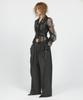 Milkeuaeswiaendeudolseu Fold Over Wide Sweatpants - Black