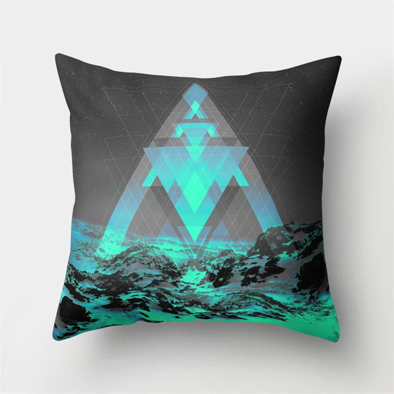 Moonlight Scenery Landscape Pattern Pillowcase Home Living Room Sofa Car Decoration Cushion Cover Pillowcase