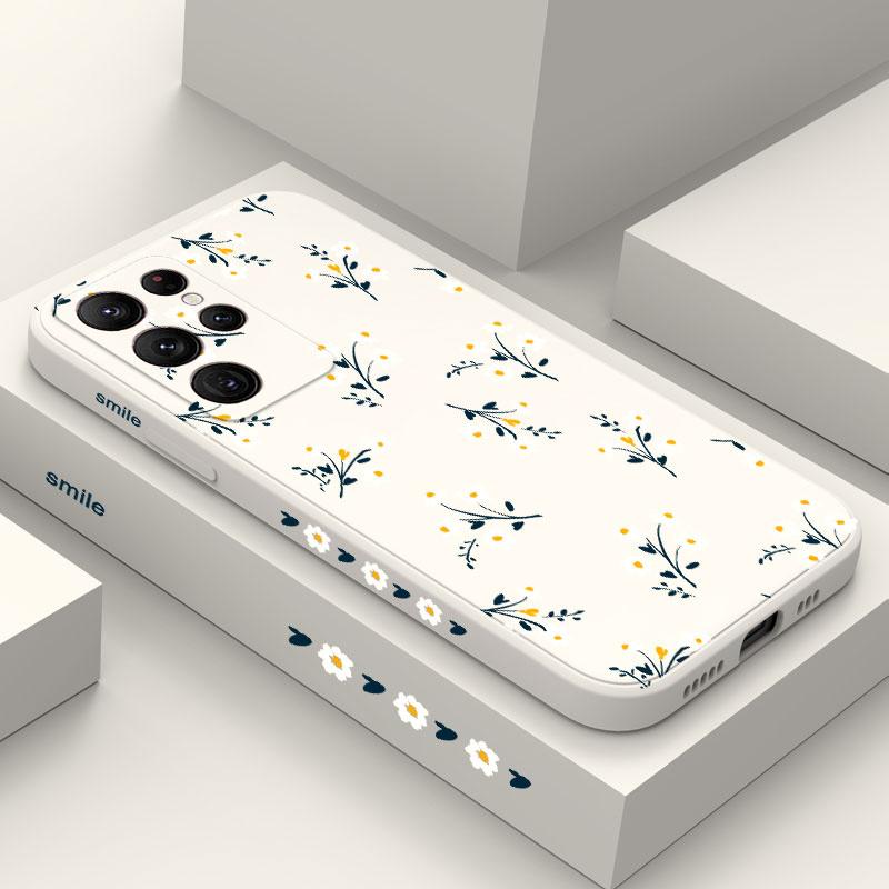 Nice Flowers Phone Case For Samsung Galaxy S25 FE S24 S23 S22 S21 S20 S10 Ultra Plus Note 20 Ultra 10 9 Plus Cover