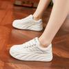 Little White Shoes Women's 2025 New Spring Versatile Student Casual Sports Shoes Flat Baseplate Shoes Soft Leather Bread Shoes