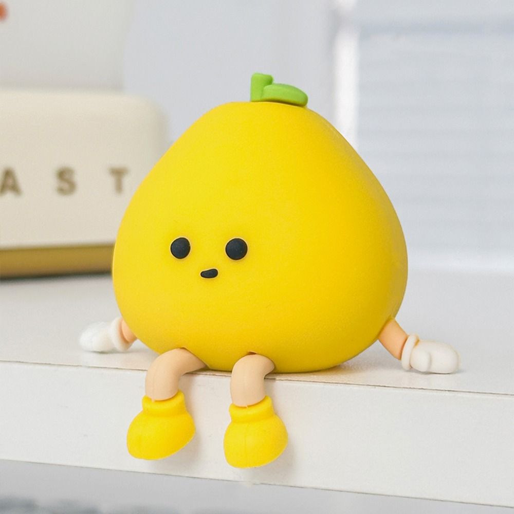Petite Mini Resin Doll Hanging Doll Cartoon Pomelo Ornaments Pomelo Ornament  Kids Gift