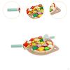 Cooking Toys,Pretend Play,Kitchen Accessories,Birthday Gifts,Wooden Pizza Set Cutting Play Food Toy