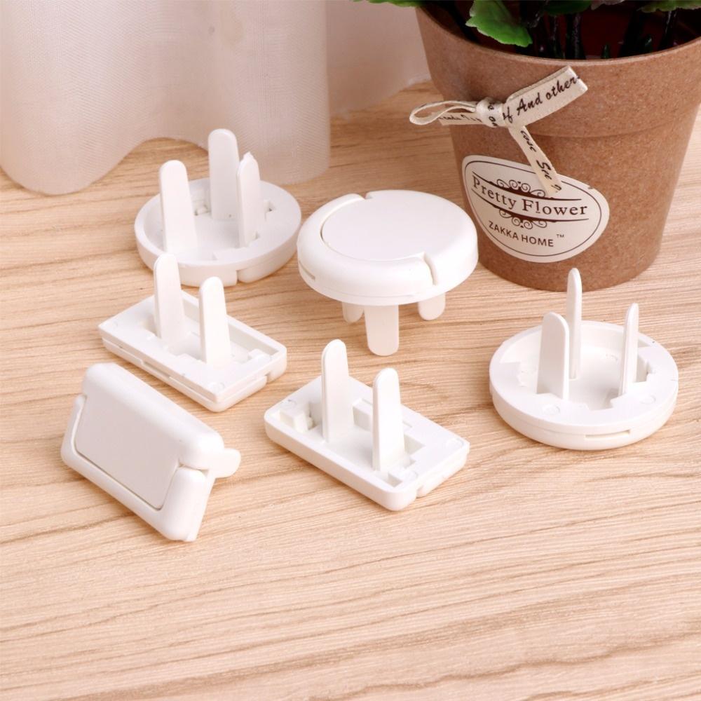 Bebek Çocuk Güvenliği Bakımı için 6 Adet Güvenlik Elektrik Koruyucu Güç Soketi Fiş Kilidi Kapağı