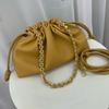 New Luojia High-quality Cloud Bag Pleated Sweet Drawstring Blessing Single-shoulder Cross-body Female