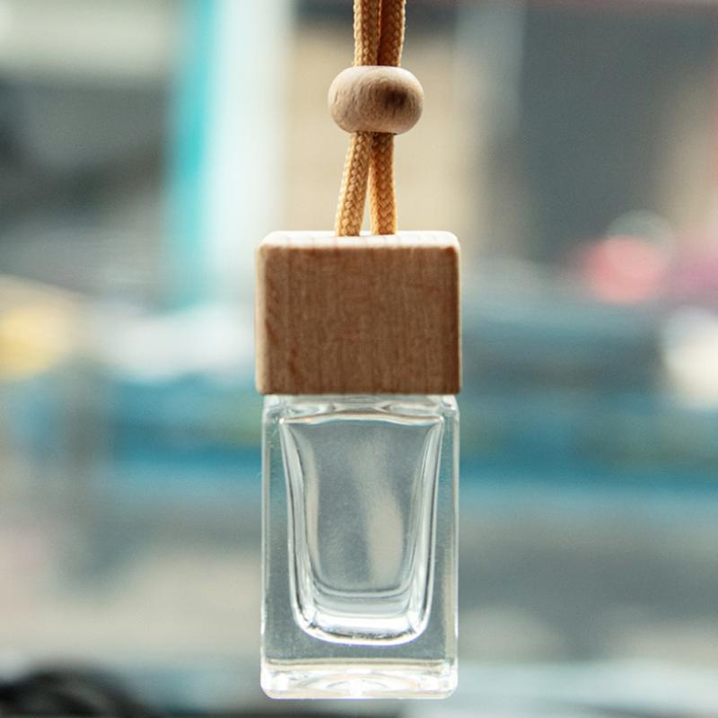 Empty Pendant Auto Perfume Mini Perfume Bottles Glass Bottles Aromatherapy Essential Oil Container Hanging Diffuser Auto Decor