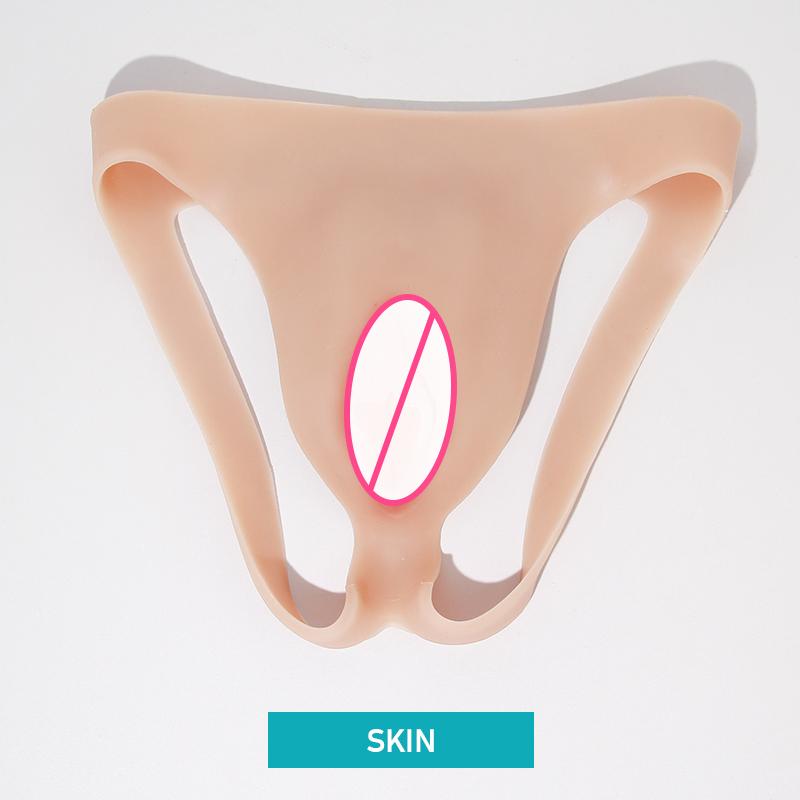 ONEFENG Realistic Silicone Panties Gays Pussy Pants  Sexy Fake Vagina Form Crossdresser Transgender Shemale Drag Queen Cosplay