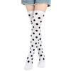 Long Socks Womens Over Above Knee Striped Thigh High Stockings Polka Dot Ladies Black White Pink Cosplay Lolita Harajuku Y2k